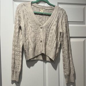 Jessica Simpson Cream Knit Cardigan